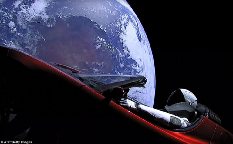 Tesla Roadster Starman Mars