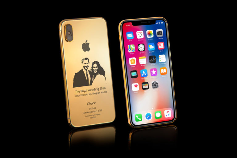 iPhone X Edisi Pangeran Harry-Meghan Markle Berlapis Emas