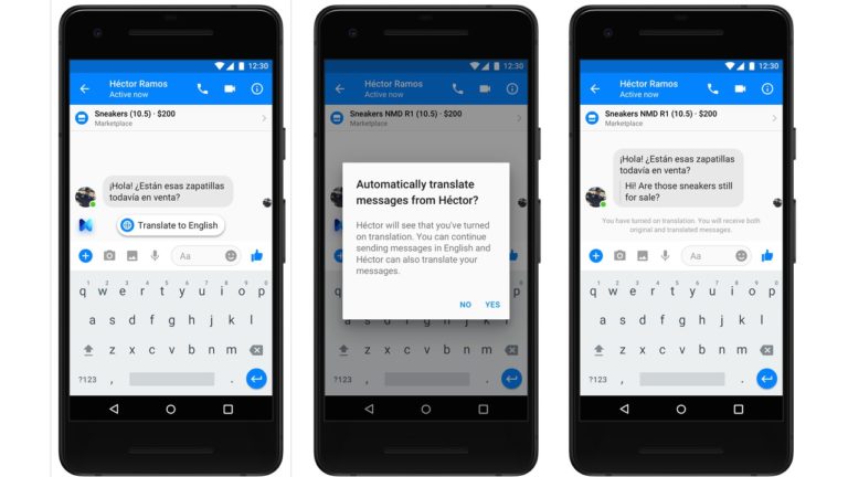Facebook Messenger akan Punya Penerjemah