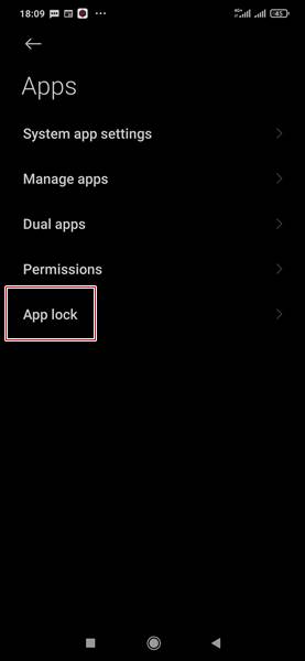 Aktifkan App Lock HP Xiaomi