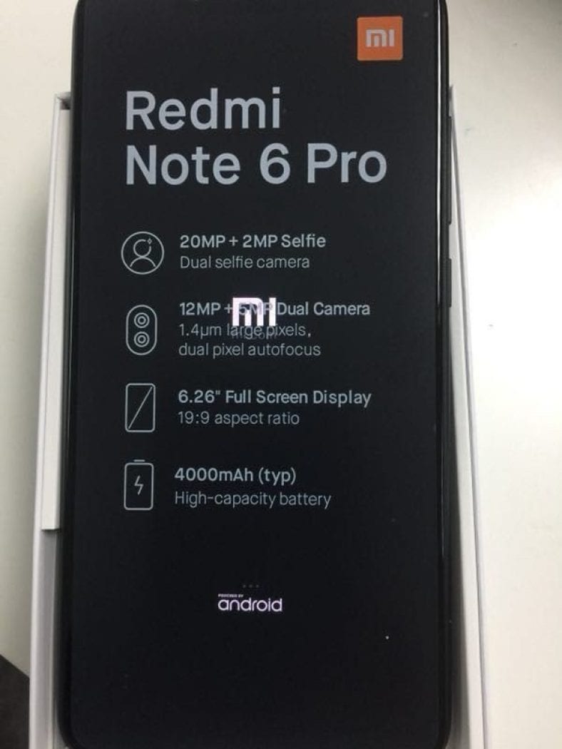Terungkap, Xiaomi Redmi Note 6 Pro Punya Empat Kamera