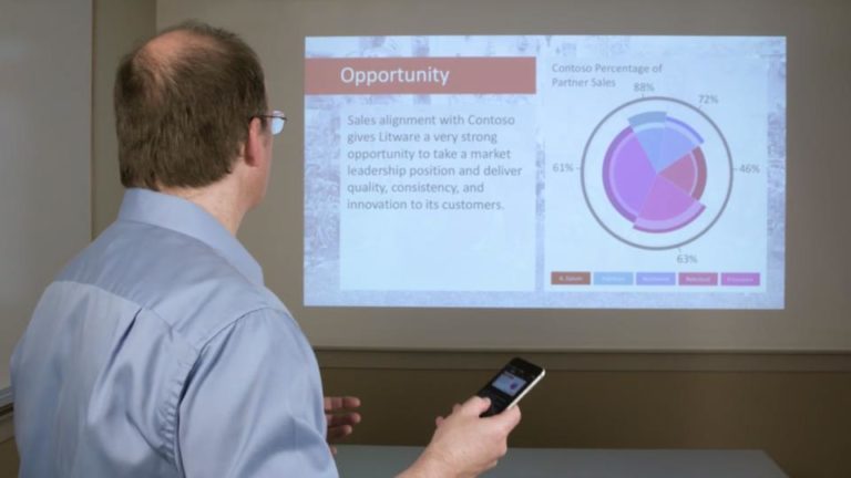 Fitur Baru Microsoft, Ubah Smartphone jadi Pointer Powerpoint