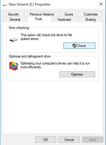 disk error windows 10