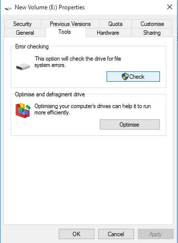 disk checker windows 7