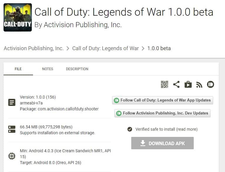 download Call of Duty Mobile di android