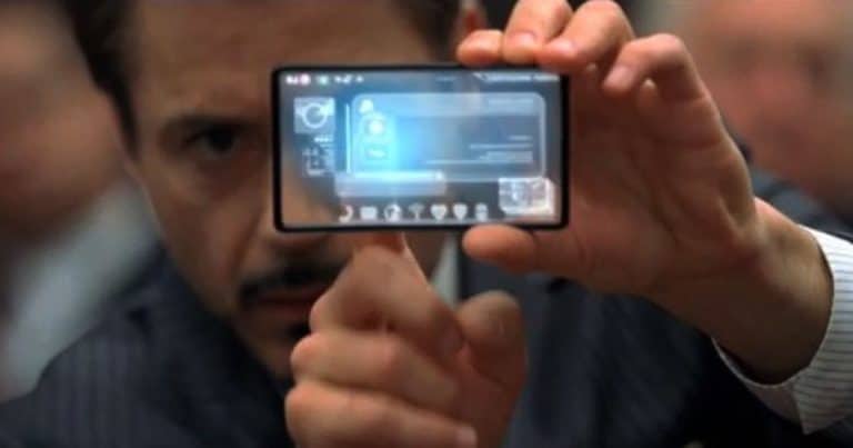 Smartphone transparan
