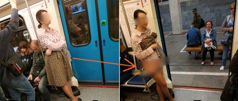 Jengkel Tak Dikasih Bangku di Kereta, Wanita Ini Copot Celana