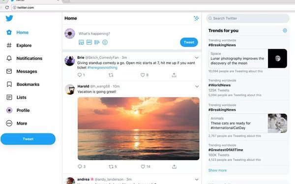 Twitter Lakukan Perbaruan Tampilan Desktop, Apa yang Berubah?
