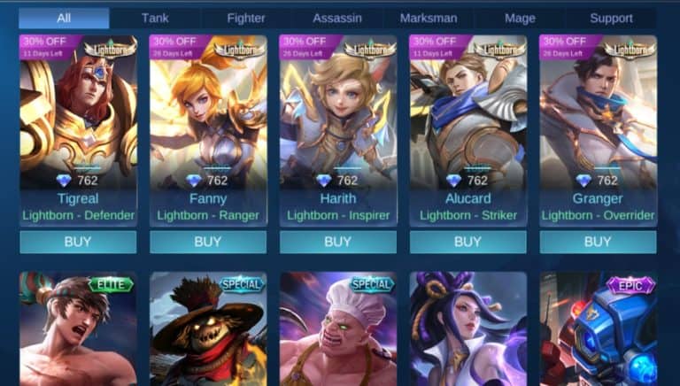 Skin Mobile Legends Gratis