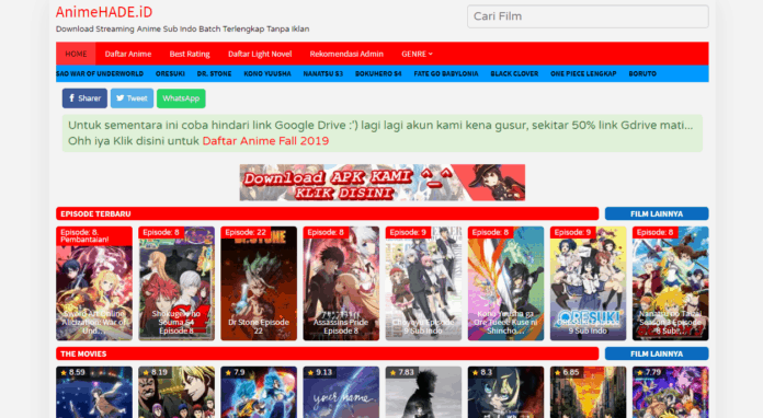 11 Situs Streaming Anime Terlengkap dan Terbaru 2021