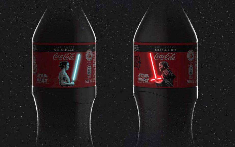 pedang Lightsabers Starwars di Botol Coca-Cola