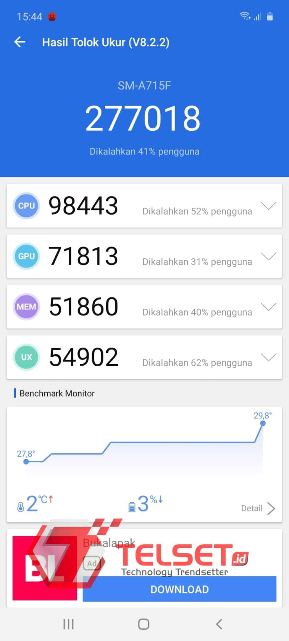 samsung a71 benchmark