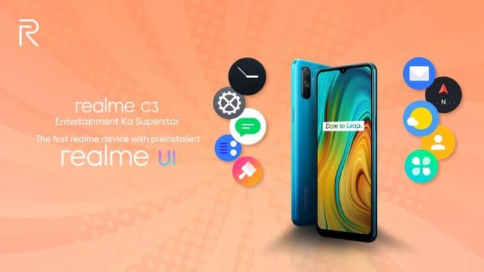 Realme C3 Realmi UI