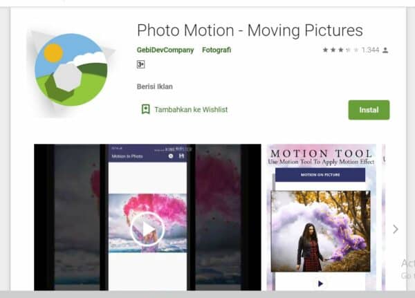 aplikasi foto bergerak Android
