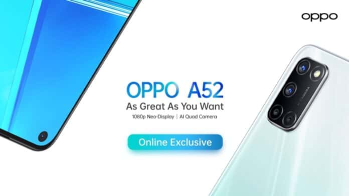 Oppo A52 spesifikasi