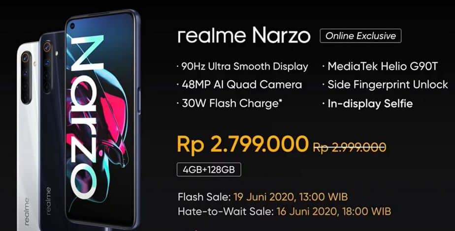 harga realme narzo Indonesia