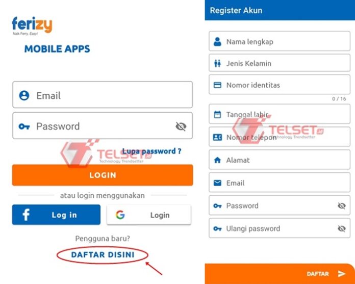 Cara Memesan Tiket Kapal Ferry Via Aplikasi Ferizy