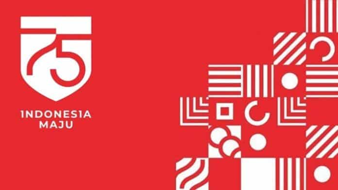 Logo HUT RI ke-75 Indonesia Maju