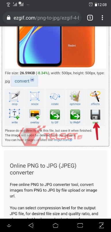 Ubah Format PNG JPG