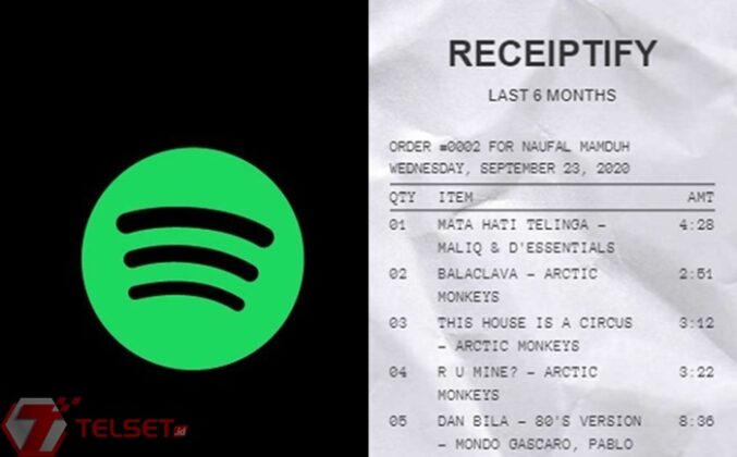receiptify youtube music