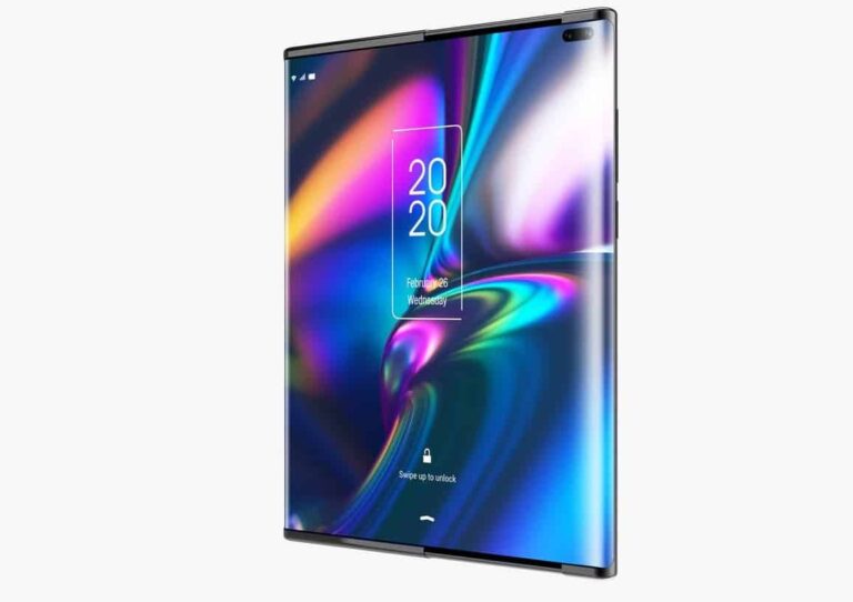 smartphone layar gulung