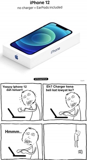 7 Meme Kocak iPhone 12, Bingung Cari Charger Pengen Jual ...