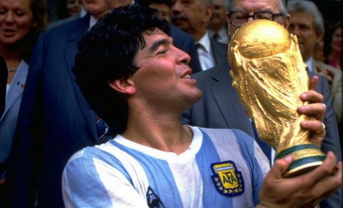 viral Maradona meninggal