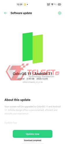 Cara Update ColorOS 11 Oppo Reno4 F