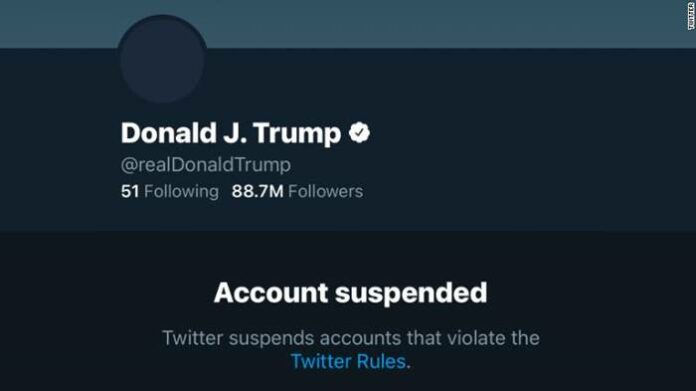 twitter blokir akun donald trump