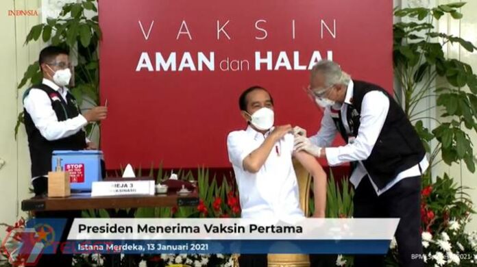 Jokowi Divaksin Covid-19