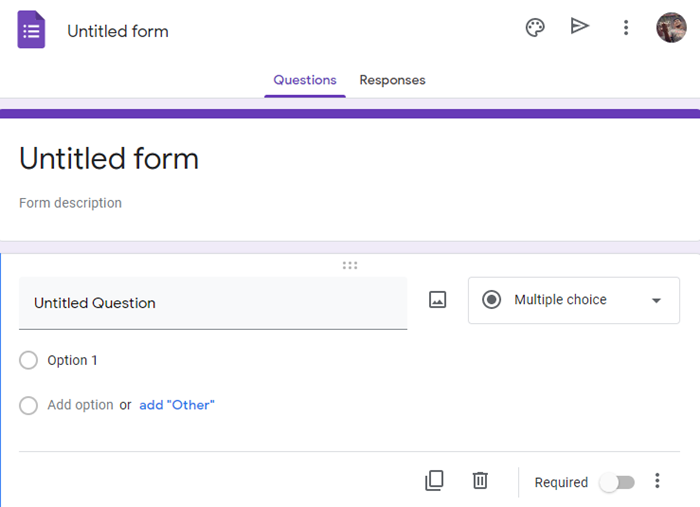 questions Google Form