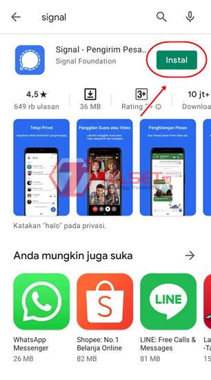 Cara Download Aplikasi Signal Android iOS