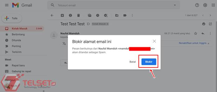 Cara blokir email Gmail dan Yahoo Mail
