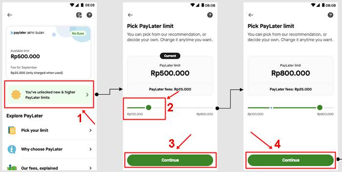 Cara Mengatur Jumlah Limit GoPay PayLater 
