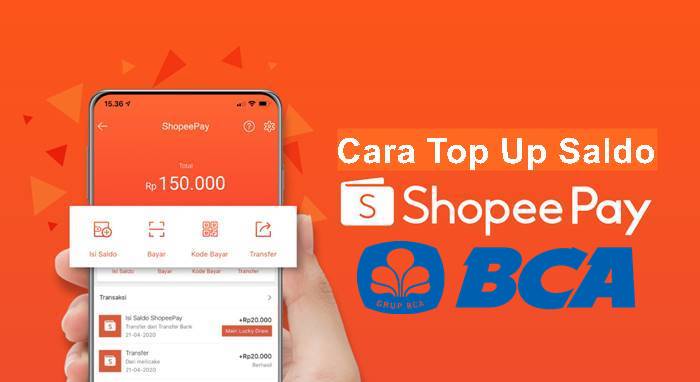 Cara Top Up Saldo ShopeePay ATM M-banking BCA