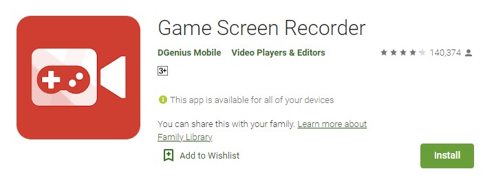 aplikasi perekam layar tanpa watermark Game Screen Recorder