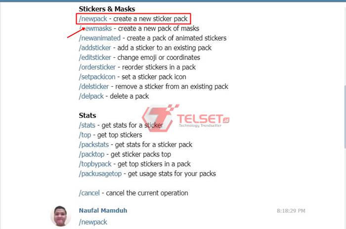 Cara Membuat Stiker Telegram 