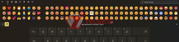 cara menambahkan emoji di keyboard