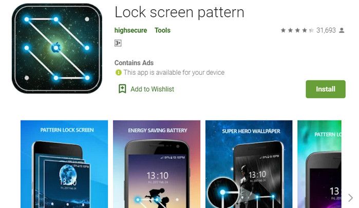 Aplikasi lock screen