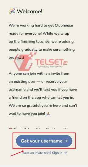 Cara daftar Aplikasi Clubhouse Android