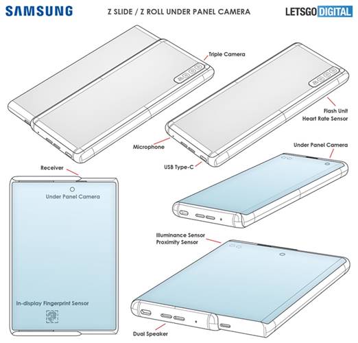Smartphone Layar gulung Samsung