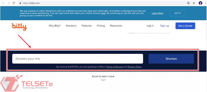 cara membuat Link Bitly
