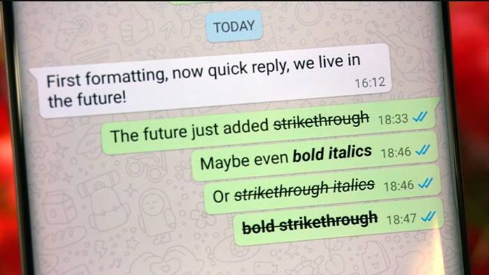 Cara Membuat Tulisan di WhatsApp jadi Tebal, Miring, Strikethrough