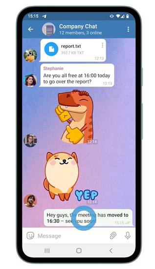 Fitur Baru di update Telegram iOS Andoid