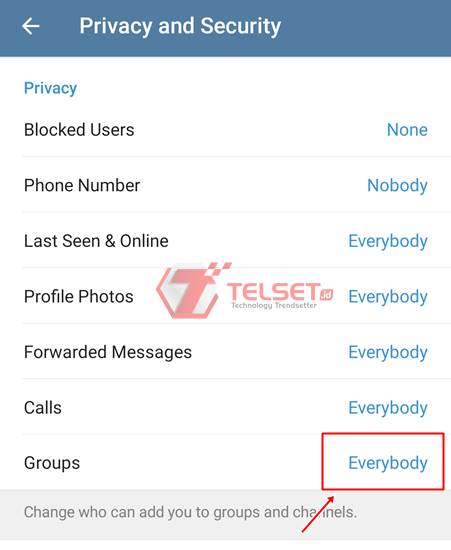 Cara agar tidak masuk grup Telegram otomatis