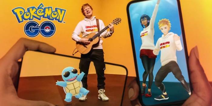 Ed Sheeran Gelar Konser Virtual di Pokemon Go, Duet Bareng Squirtle