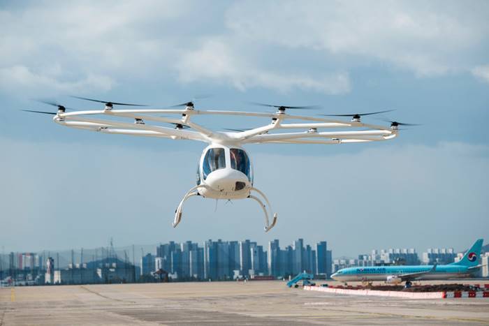 Korea Selatan Uji Coba Layanan Taksi Terbang Volocopter