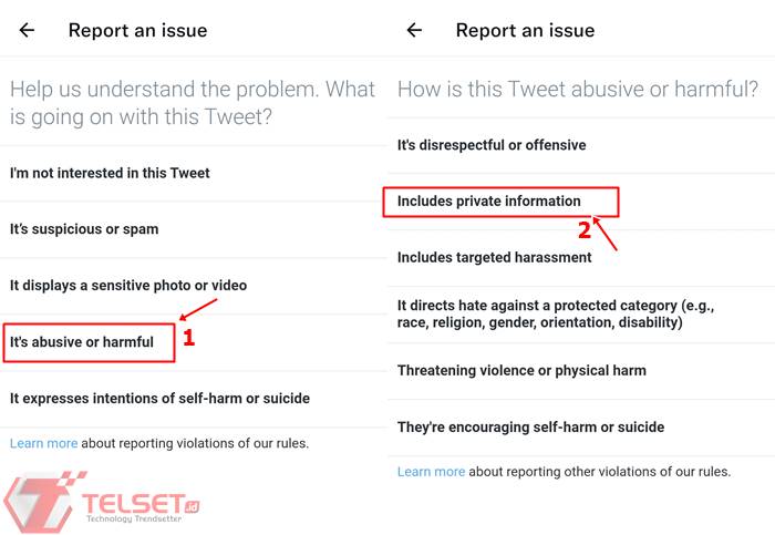 Cara laporkan Foto Video Terlarang Twitter