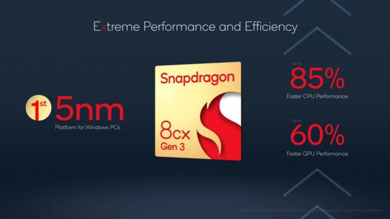 Snapdragon 8cx Gen 3, Prosesor 5nm Pertama untuk Laptop Windows