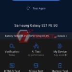 AnTuTu Samsung Galaxy S21 FE